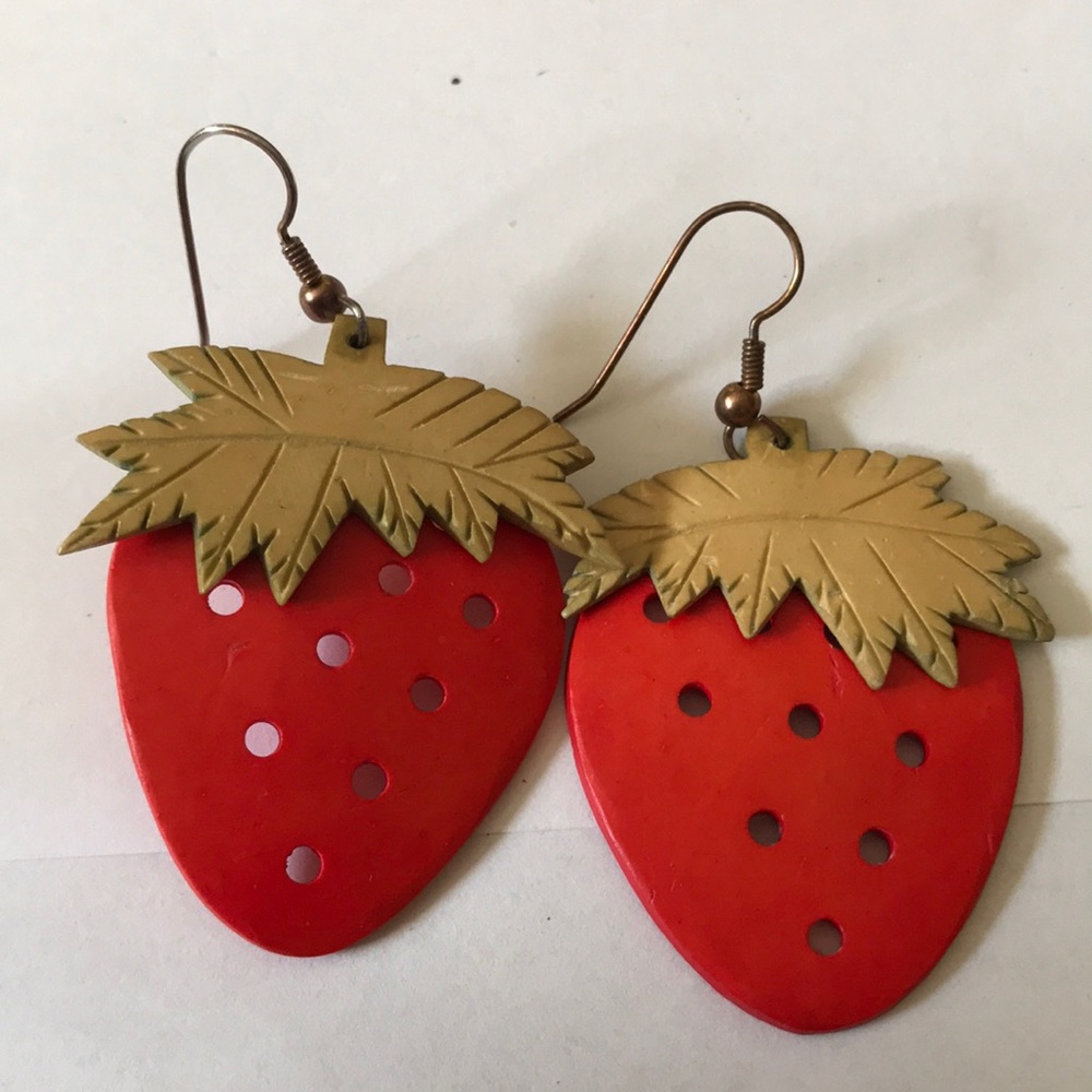 Wood earring